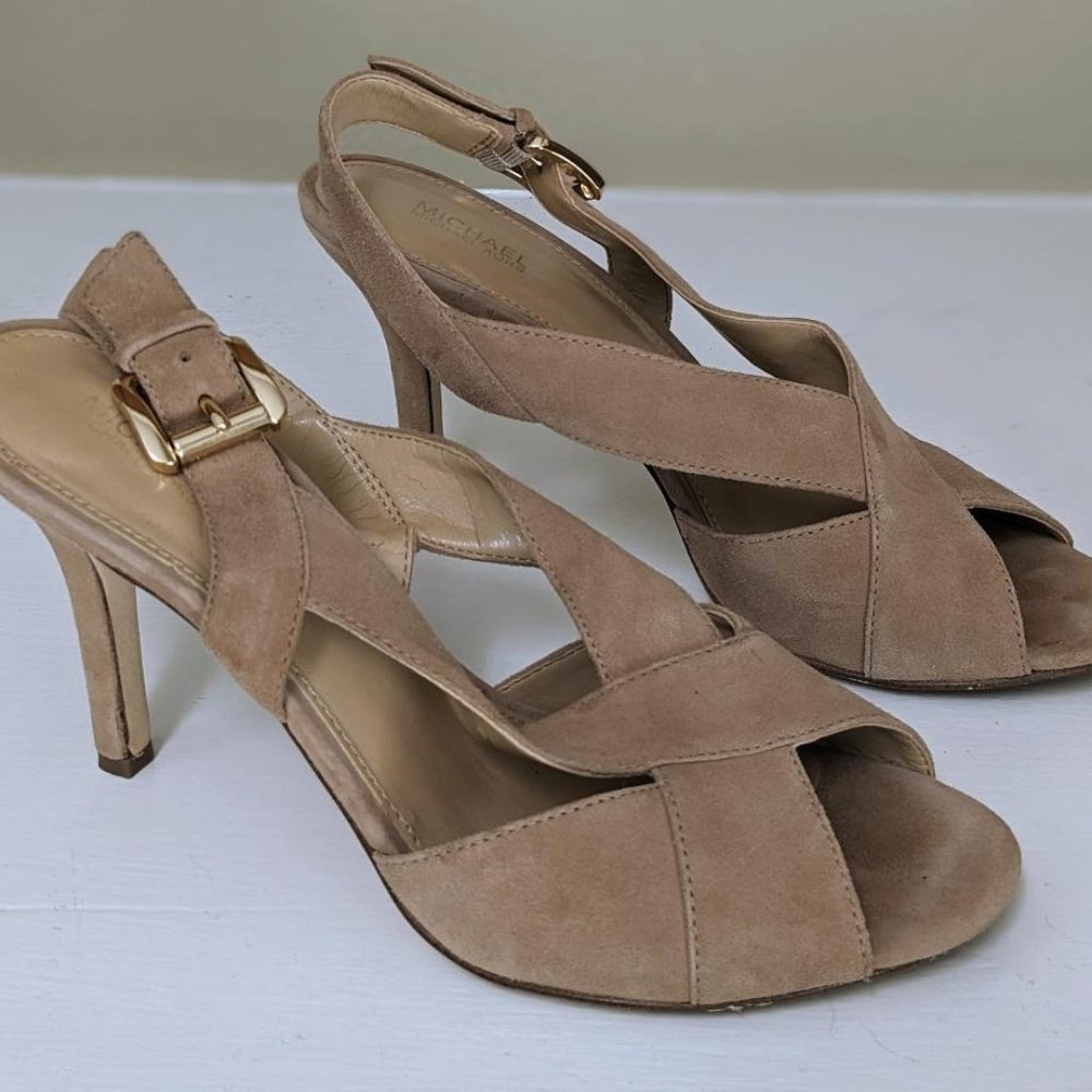 Dressy Summer Michael Kors Becky Sandal Suede Heels
